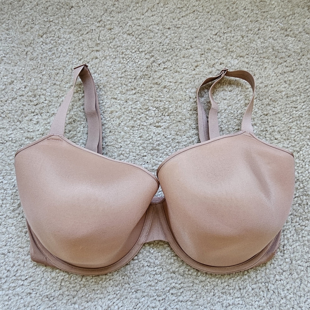 Skims underwire unlined demi bra tan nude brown plus size 40DDDD